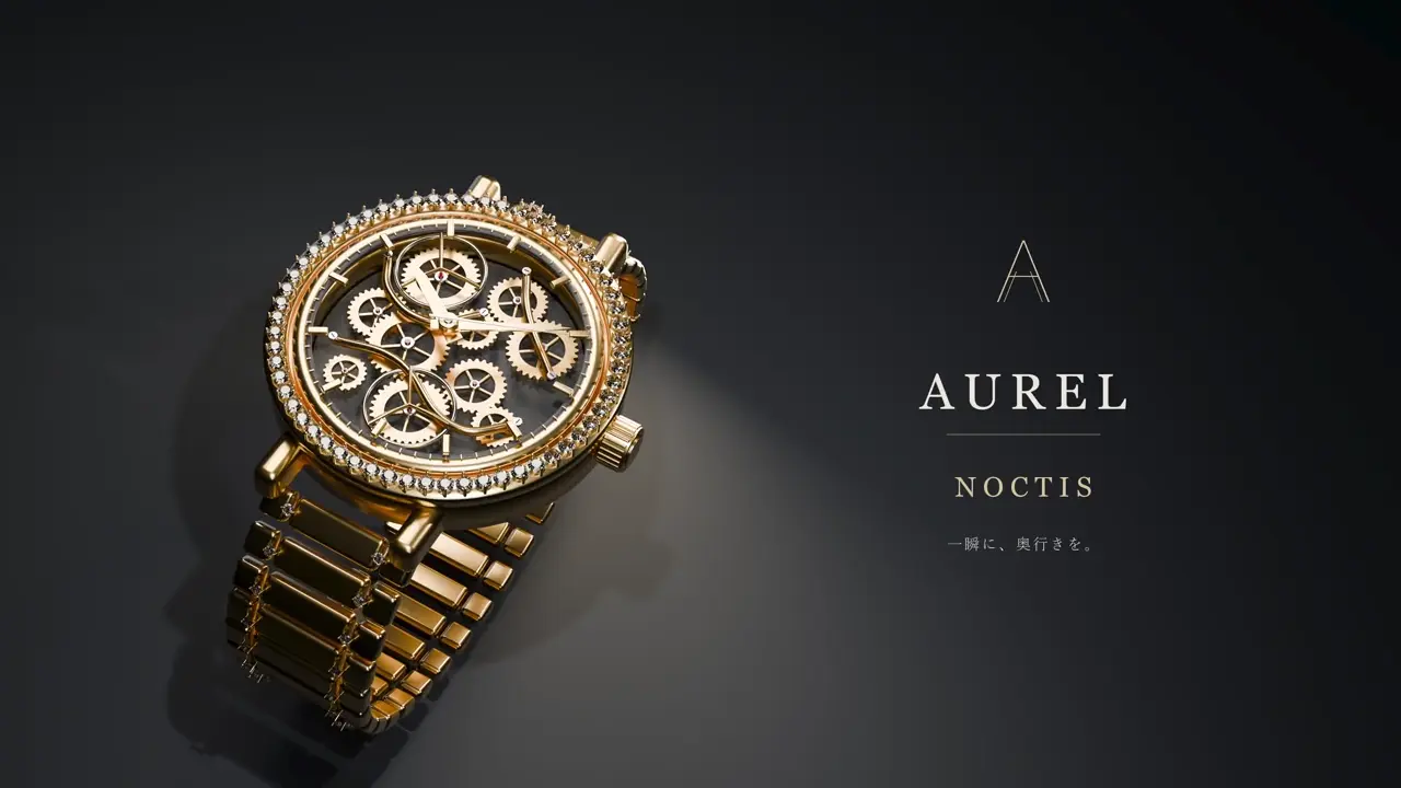 AUREL NOCTISの自主制作時計広告